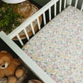 thumbnail image 2 of Parent's Choice 100% Cotton Fitted Crib Sheets For Baby Girls, Pink Floral, 2 Pack, Crib Bed, 2 of 10
