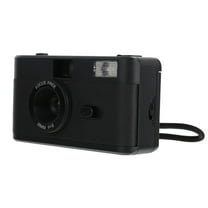 FENGGUIQU Black Retro PVC Film Camera with Built-in Flash, Ideal for Home, Travel, and Outdoor Photography, 1 Piece