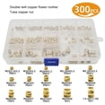 thumbnail image 3 of Scienceny 300 unids/caja, tuerca de latón, reparación de tornillos, tornillos de montaje, pieza de repuesto para industria profesional Herramientas y ferretería, 3 of 6
