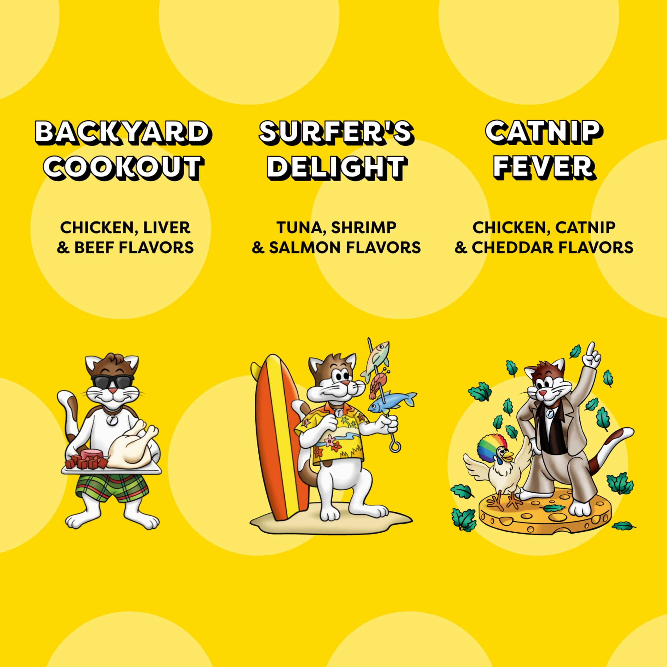 Temptations Mixups Variety Pack Flavors Crunchy and Soft Cat Treats, 3 oz Pouches, 6 Pack