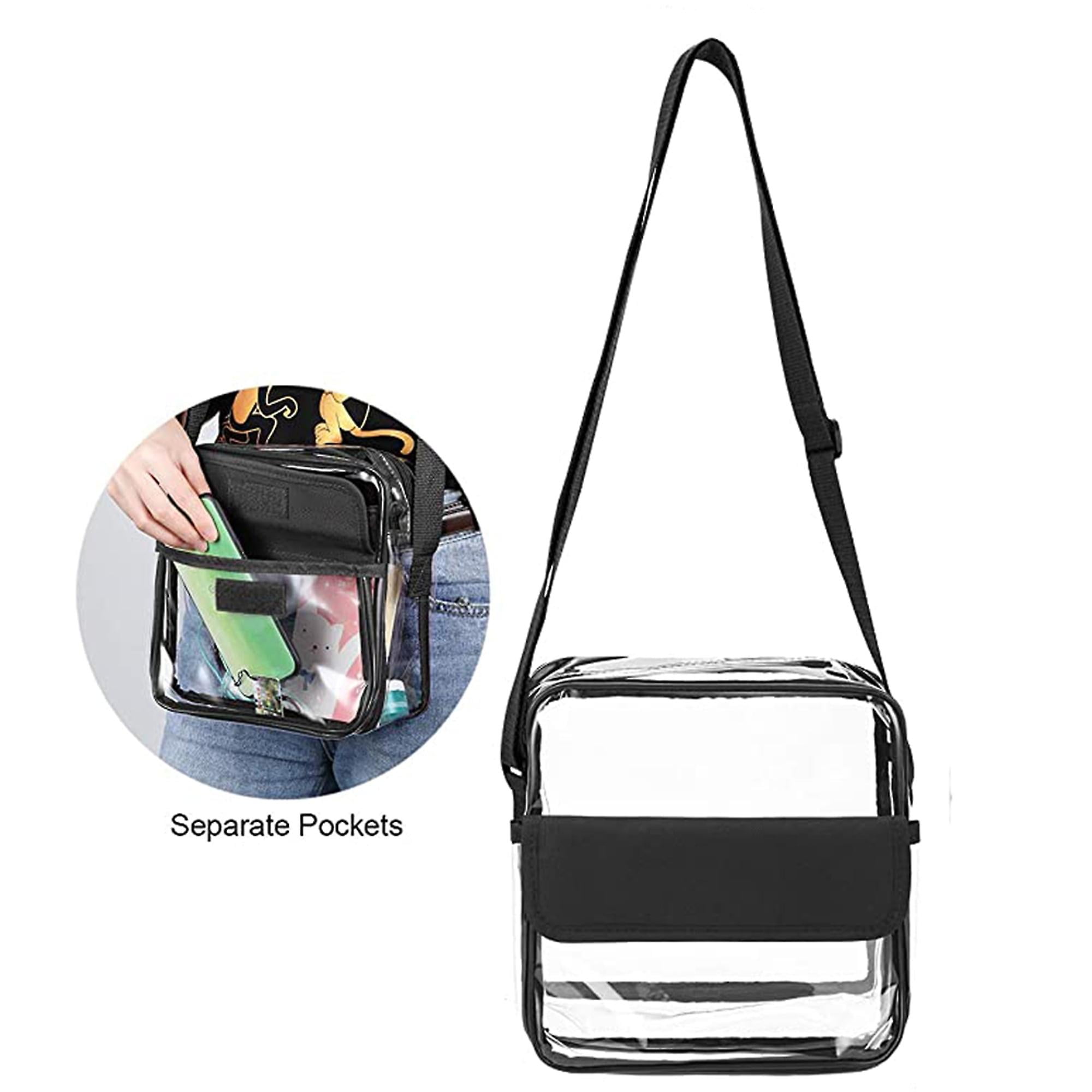 Stadium Approved Clear Tote Bag Clear Crossbody Purse Bag Clear Messenger Bag For Women
