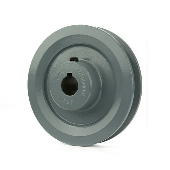 Masterdrive AK41-5/8 Cast Iron 4" Single Groove Pulley V Style Section A Belt 4L for 5/8 " Shaft