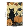 thumbnail image 3 of Honmine Fall Cat Pumpkin Garden Flag for Outside 12x18 Inch Double Sided Burlap Autumn Thanksgiving Maple Leaf Sunflower Flowers Farmhouse Holiday Rustic Outdoor Yard Flag Home Decorations, 3 of 6