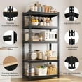 thumbnail image 6 of HJTER Storage Shelves, 5 Tier Heavy Duty Adjustable Metal Shelving Unit, Industrial Utility Rack for Garage Warehouse Pantry Closet (27.5 W x 12 D x 60 H Inches, Black), 6 of 9
