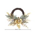 thumbnail image 3 of 1X Christmas Wreath - Christmas Wreath Christmas Door Decorations Wreath with Christmas Golden Twigs Artificial Christmas Indoor Outdoor Wreath Decorations, 3 of 9