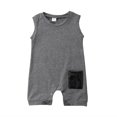 thumbnail image 3 of Baby Boy Rompers Kids Jumpsuit Playsuit Sleeveless Rompers Outfits Clothes One-piece 0-24M, 3 of 5