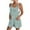 Green, variant on Women's Loose Fit Sequin Overall Romper with Pockets - Sparkly Sleeveless Summer Playsuit for Beach Party & Casual Daily Wear