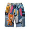 thumbnail image 5 of Tom and Jerry Men's Swim Trunks Quick Dry Board Shorts Bathing Suit Swimsuits Beach Shorts, 5 of 8