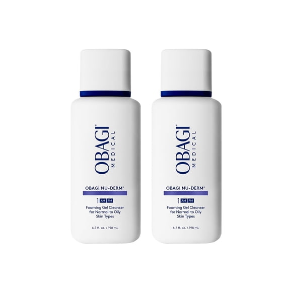 Gel espumante Obagi Nu-Derm para piel normal y grasa, 400 ml, paquete de 2