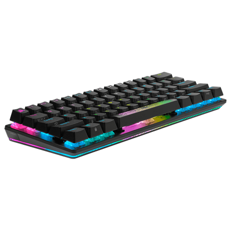 CORSAIR - K70 Pro Mini Wireless 60% RGB Mechanical Cherry MX SPEED Linear Switch Gaming Keyboard with swappable MX switches - Black