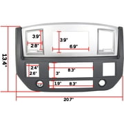Kojem Stereo Radio Double Din Dash Kit for 2006-2009 Dodge