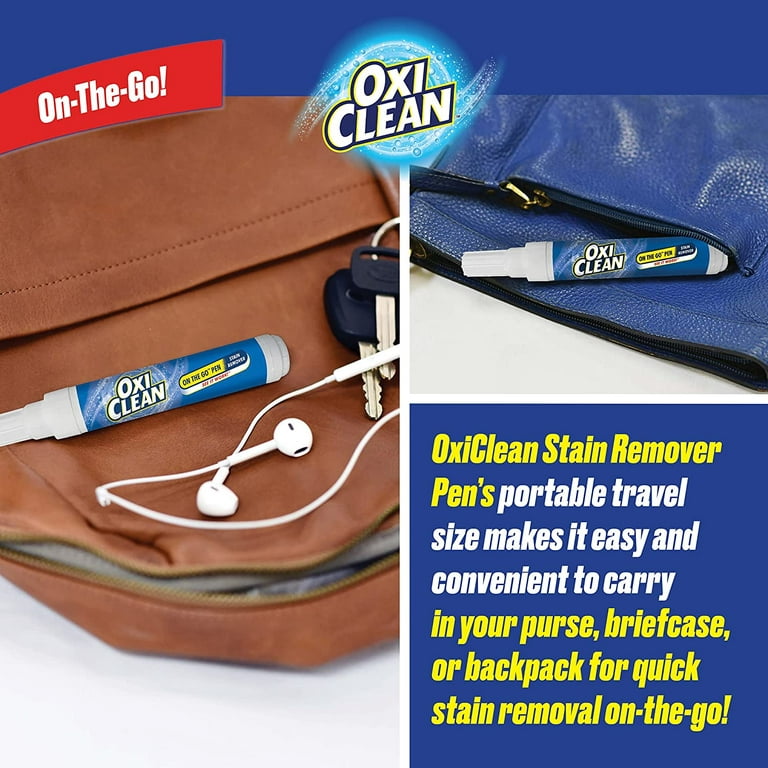 OxiClean On The Go Stain Remover Pen for Clothes and Fabric, to Go Instant  Stain
