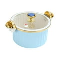 thumbnail image 4 of Elodie Stovetop Cooking Pot Slow Cooker and Food Warmer 7L with Lid Easy Clean Hot Pot Rice Cooking Steamer for Food Cereals Noodles blue, 4 of 8