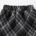 thumbnail image 2 of GLCCG Kids Girl's Wool Plaid Skirt Fall Winter High Waisted A Line Short Skirts Trendy Casual Warm School Uniform Plaid Skirt 3-13 Years, 2 of 3