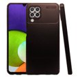 thumbnail image 1 of Atti Rugged Carbon Samsung A22 4g Cafe 1pz Mas Mica 9D Atti Funda de Silicon Uso Rudo, 1 of 8