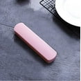 thumbnail image 2 of Nvzi-a Chopsticks Spoon Fork Set Flatware Dinnerware Stainless Steel 304 with Travel Box and Bag (Pink), 2 of 2