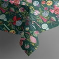thumbnail image 5 of Dark Green Christmas Ornament Pattern Square Tablecloth,Waterproof Square Table Cover,Wipeable Spillproof Washable Table Cover for Home Kitchen Party Decor 42"X42"(107x107cm), 5 of 6