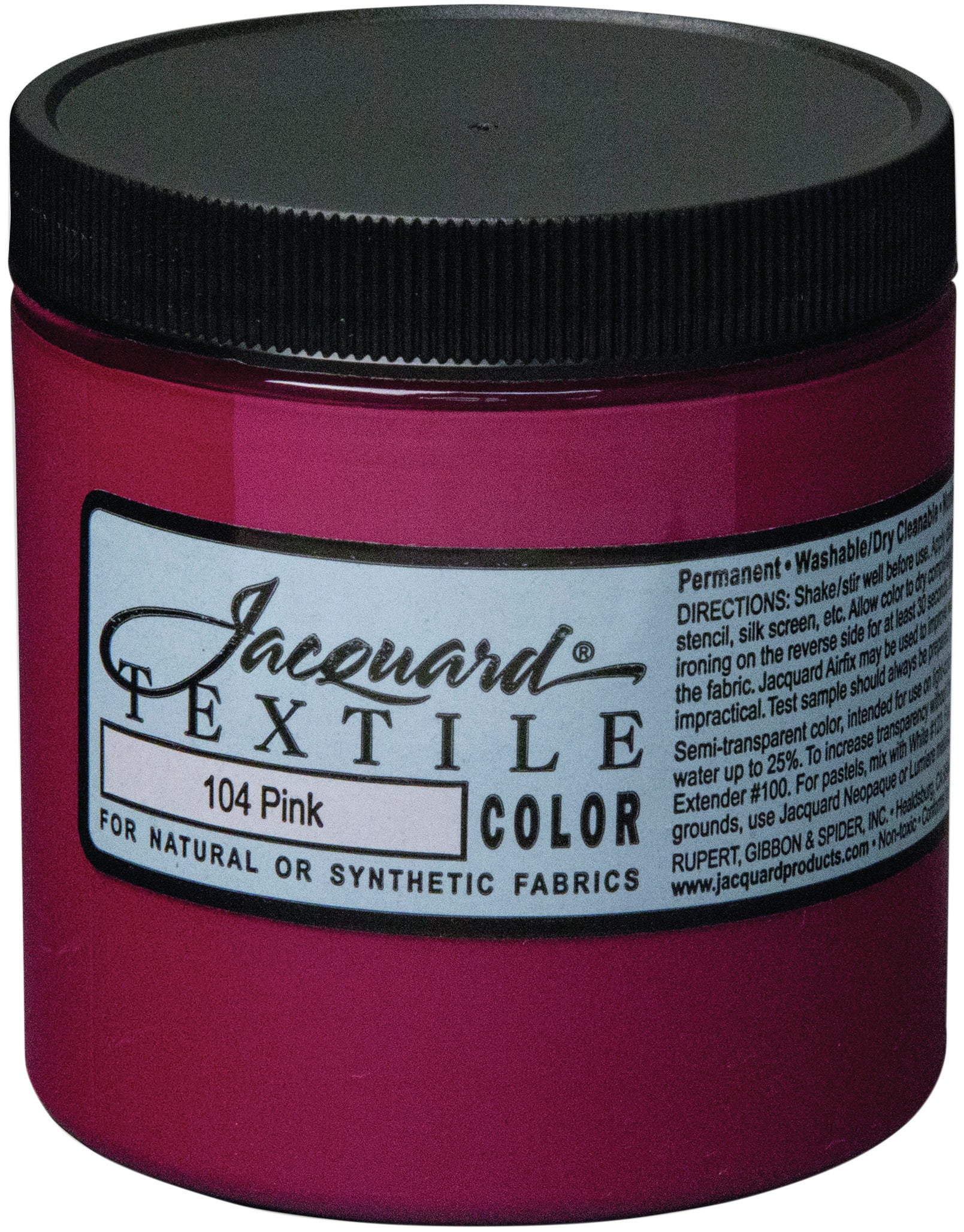 Jacquard Textile Color Fabric Paint 8oz-Pink - Walmart.com