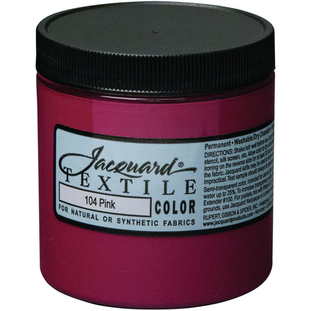 Jacquard Textile Color Fabric Paint 8oz-Pink - Walmart.com - Walmart.com