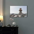 thumbnail image 2 of wall26 - Canvas Prints Wall Art - Zen Stones Balance, Pebbles Stack Over Blue Sea | Modern Wall Decor/Home Decoration Stretched Gallery Canvas Wrap Giclee Print. Ready to Hang - 24" x 36", 2 of 4