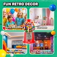 thumbnail image 4 of Vintage Gumball Machine - 11-inch Retro-style  Coin-operated Cast Metal Vending With Glass Globe And Free Spin By Great Northern Popcorn (red), 4 of 6