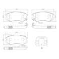 thumbnail image 4 of Brembo P30018N NAO BRAKE PADS Fits select: 2007-2010 HYUNDAI SONATA GLS, 2012-2013 KIA SOUL, 4 of 4
