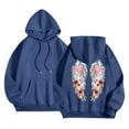 thumbnail image 4 of felwors Oversized Angel Wings Graphic Hoodie for Teens & Young Adults - Trendy Y2K Preppy Long Sleeve Sweatshirt with Heart & Rose Accents & Pockets(Navy, M), 4 of 5