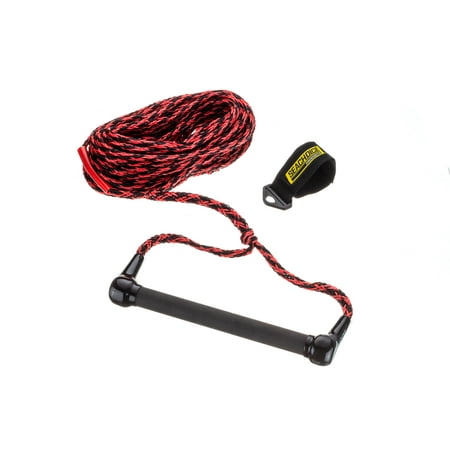 Marine Tow Rope - Seachoice 86621 Tournament Ski Tow Rope, 16-Strand 5/16-inch Diameter, 12-Inch Soft Grip Handle, 75 Feet Long