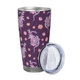 thumbnail image 2 of KLL Snake And Flower Print 40oz Stainless Steel Insulated Car Cup with Spillproof Lid - Keep Your Drink Hot or Cold on the Go-Straw Three-piece Set, 2 of 8