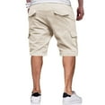 thumbnail image 3 of HCNTES Men's Cargo Hiking Shorts with Belt Lightweight Tactical Shorts with Pockets for Casual Work Golf,L Beige, 3 of 5