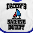 thumbnail image 4 of Inktastic Daddy Sailing Buddy Sailboat Boys or Girls Baby Bib, 4 of 4
