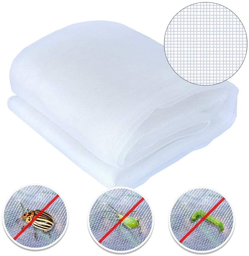 2ftW x 4ft-L x 3ft-H 5Sides Insect Barrier Netting Kit w/ U pins,Garden Netting 