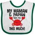 thumbnail image 3 of Inktastic Mamaw Papaw Love Me Boys or Girls Baby Bib, 3 of 4