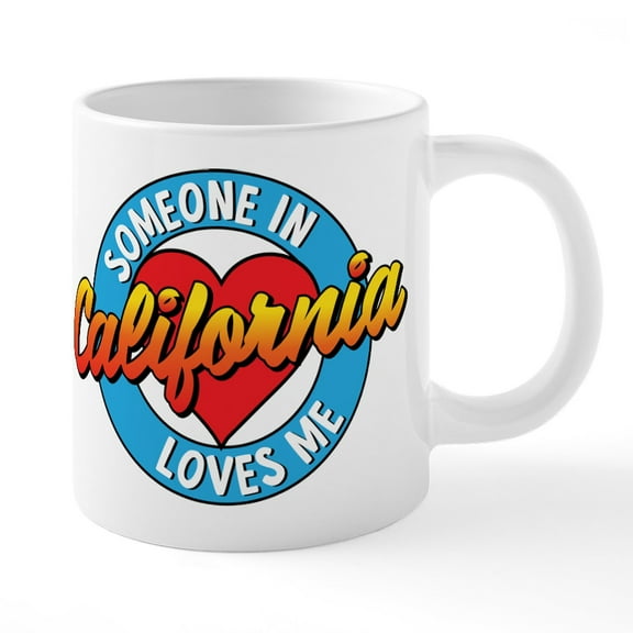 CafePress - Someone In California Loves - 20 Oz White Ceramic Mega Mug