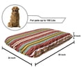 thumbnail image 2 of Bohemian Stripe Pet Bed, Dots and Drops on Vivid Vertical Lines Fiesta Tribal Boho Art Print, Chew Resistant Pad for Dogs and Cats Cushion with Removable Cover, 24" x 39", Multicolor, by Ambesonne, 2 of 4