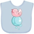 thumbnail image 3 of Inktastic Cute Axolotl Sitting on a Bubble Boys or Girls Baby Bib, 3 of 4