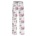thumbnail image 5 of Valentine's Day Print Pants for Women Casual Love Heart Lounge Pants Loose Fit Fashion Winter Drawstring Elastic Waist Pajama 2026 Pink S, 5 of 7