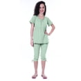 thumbnail image 1 of Moomaya Ensemble de Nuit pour Femmes Capri Coton 2 Pcs Chemises de Nuit, 1 of 6