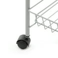 thumbnail image 4 of Mainstays 4 Tier Steel Wire Cart, Gray, 4 of 12