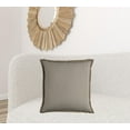 thumbnail image 3 of Dusty Gray and Natural Jute Throw Pillow, 3 of 3