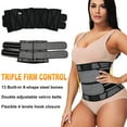 thumbnail image 5 of QRIC Neoprene Sauna Waist Trainer Corset Sweat Belt for Women Compression Cincher Band Workout Fitness Back Support, 5 of 6