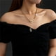 thumbnail image 1 of Collar para mujer, joyería para mujer, joyería para mujer, collar con letras B, collar con colgante de moda para mujer, gargantilla, cadena, colgante de moda, 1 of 5