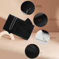 thumbnail image 3 of Bolso de noche de satén Wallyn's Clutch Purse para mujer (negro), 3 of 8