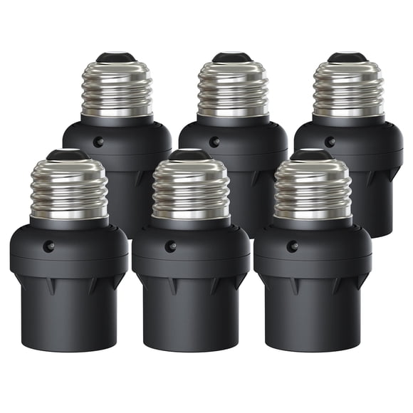 Enchufe para sensor de luz DEWENWILS Dusk to Dawn E26 E27, paquete de 6