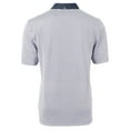 thumbnail image 3 of Men's Cutter & Buck Navy/White Gwinnett Stripers Virtue Eco Pique Micro Stripe Recycled Polo, 3 of 3