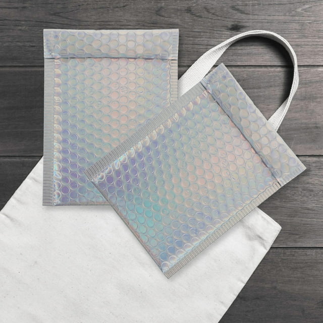 OUNONA 20pcs Self Sealing Bubble Mailers Express Pouches Tear Packaging For Secure Shipping For Items And Silver