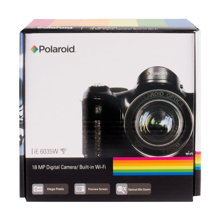 Polaroid 18 MP 60X Optical Zoom Digital Camera with WiFi, 3