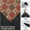 thumbnail image 3 of Red Boho Ethnic Floral Patchwork Pattern Kitchen Rugs Sets Of 3,Kitchen Runner Rugs Non Skid Washable,Decorative Kitchen Floor Mats for Kitchen,Sink,Laundry,17"x30"+ 17"x47" + 17"x59", 3 of 6