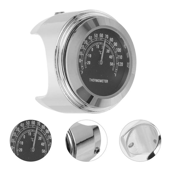 WHAMVOX  Motorcycle Handlebar Thermometer Small Temperature Gauge Temperature Measuring Device