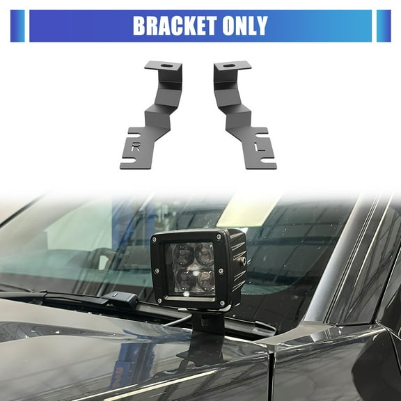 Windshield Light Bar Brackets Compatible with Toyota Tacoma 2016-2025,A-Pillar LED Lights Bar Mounting Brackets Compatible with 4 Runner 2025